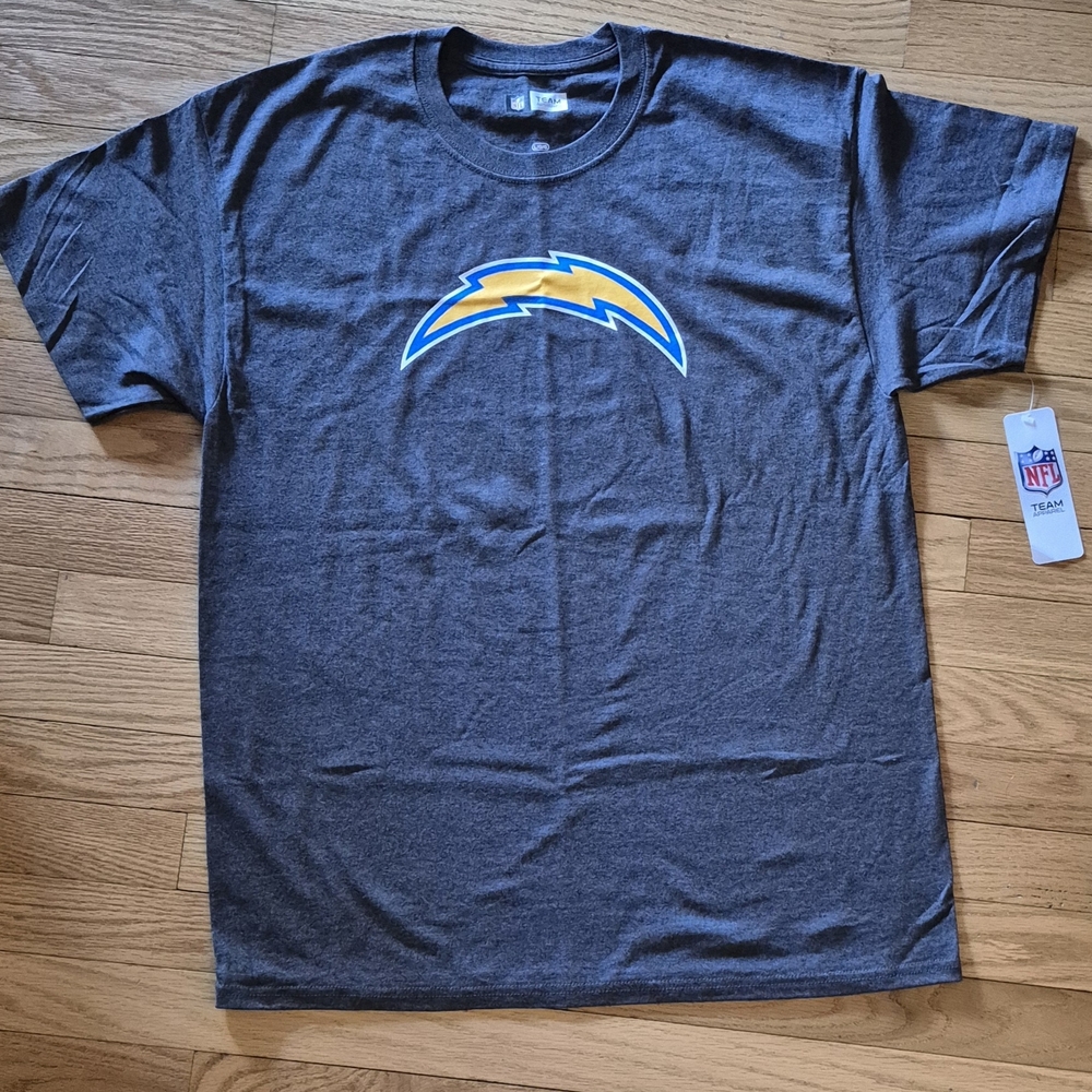 NEW NFL LA  Chargers Men's L Gray SS T-Shirt - AFC West